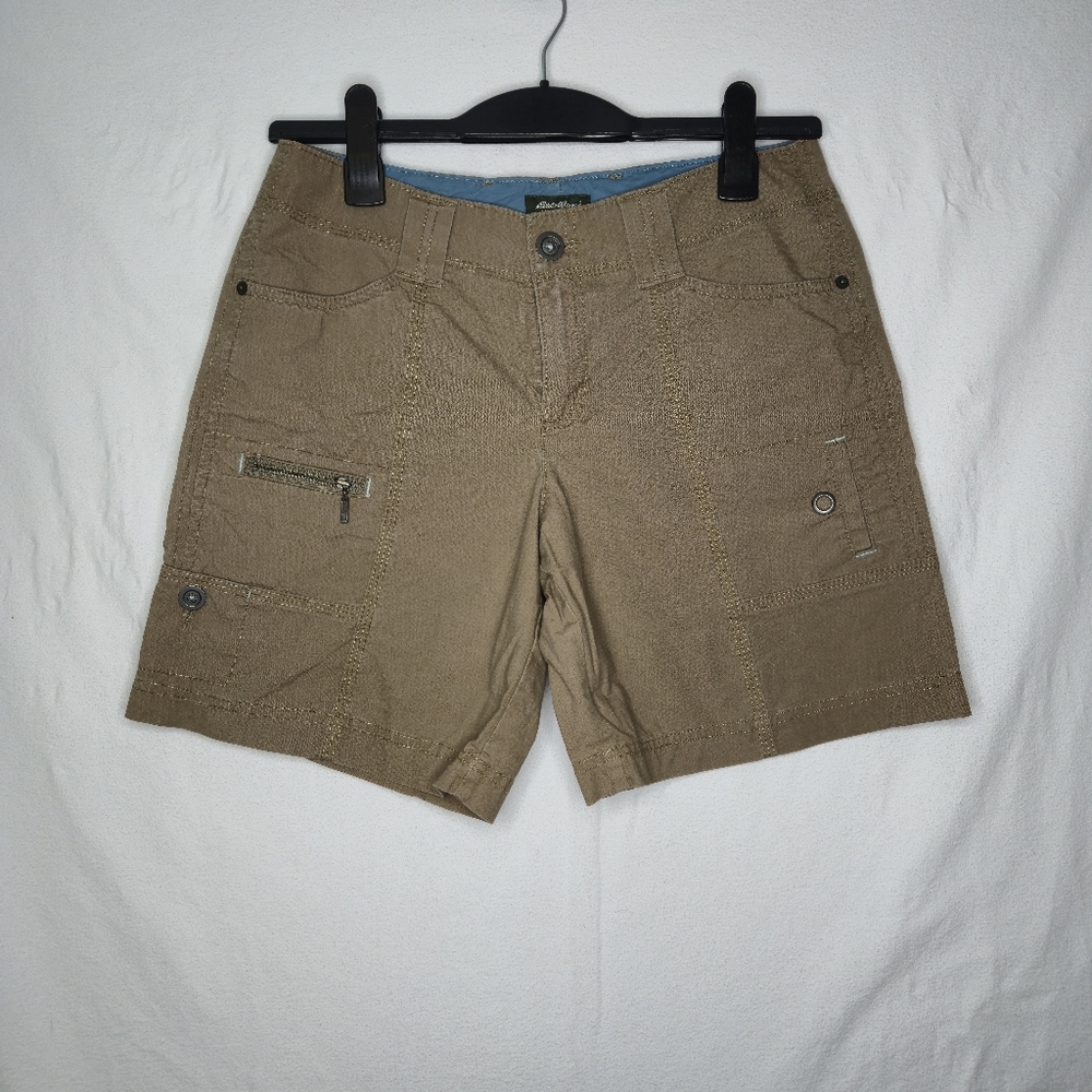Eddie Bauer Ladies Cotton Ripstop Hiking Shorts Size 2